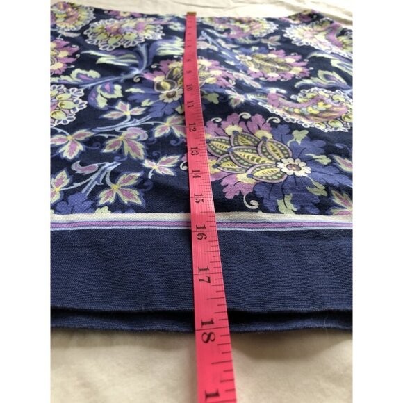 Talbots Petite Floral Paisley Mini Skirt Womens 4p Retro Colorful Easter Spring - Picture 8 of 9